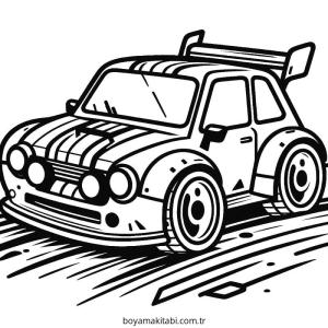 Yarış Arabası Boyama