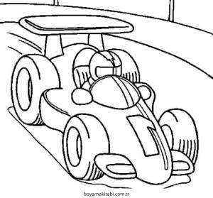 Yarış Arabası boyama sayfası – ücretsiz yazdır, boyama etkinliği