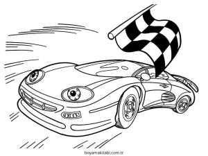 Yarış Arabası Boyama