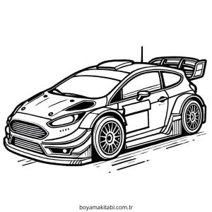 Yarış Arabası Boyama