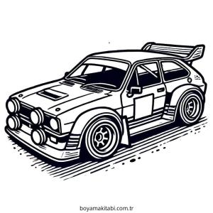 Yarış Arabası Boyama