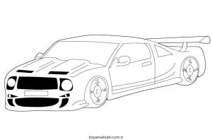 Yarış Arabası Boyama