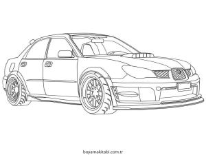 Yarış Arabası Boyama