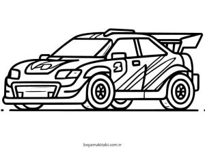 Yarış Arabası Boyama