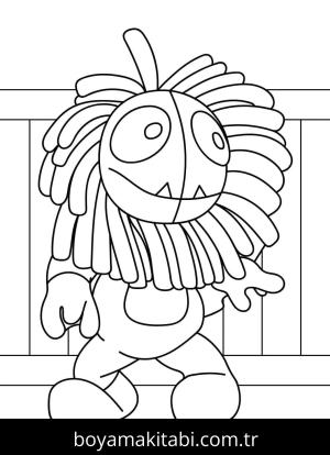 Yarnaby boyama sayfası – boyama çalışması, yaratıcılığı geliştirir
