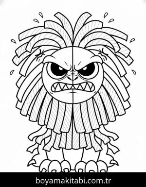 Yarnaby boyama sayfası – renkli çizimler, okul öncesi