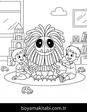 Yarnaby boyama sayfası – boyama etkinliği, çocuk aktivitesi