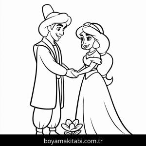 Yasemin boyama sayfası – çocuklar için, çizgi film temalı