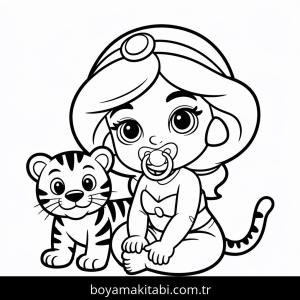 Yasemin boyama sayfası – renkli çizimler, okul öncesi