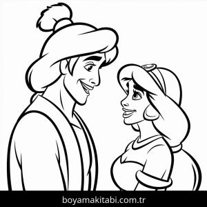 Yasemin boyama sayfası – PDF indir, sevimli karakter