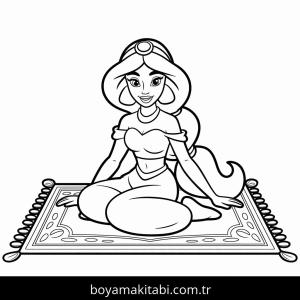 Yasemin boyama sayfası – boyama çalışması, yaratıcılığı geliştirir