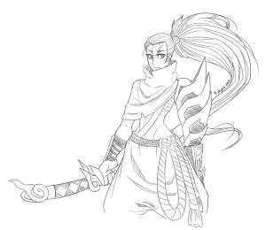 Yasuo boyama sayfası,  coloring page, Yasuo Güzel, 