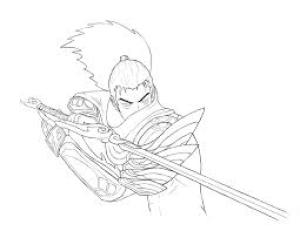 Yasuo boyama sayfası,  coloring page, Yasuo Dövüş, 