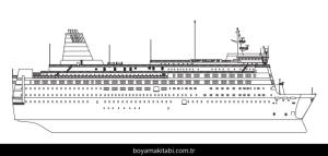 Yat boyama sayfası – çocuk aktivitesi, PDF indir