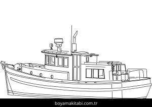 Yat boyama sayfası – eğitici aktivite, yaratıcılık