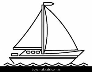 Yat boyama sayfası – eğitici aktivite, yaratıcılık