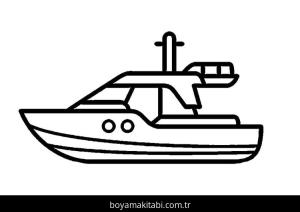 Yat boyama sayfası – keyifli zaman, renkli çizimler