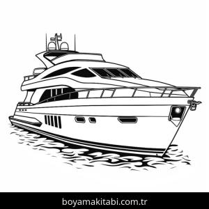 Yat boyama sayfası – evde etkinlik, ücretsiz yazdır