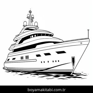 Yat boyama sayfası – boyama çalışması, yaratıcılığı geliştirir