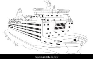 Yat boyama sayfası – sanatsal çalışma, çocuklar için