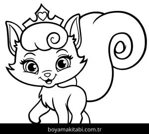 Yavru Kedi boyama sayfası,  coloring page, , Beautiful Kitten With A Crown