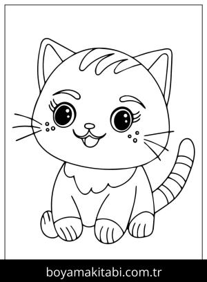 Yavru Kedi boyama sayfası,  coloring page, , A Cute Kitten