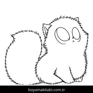 Yavru Kedi boyama sayfası,  coloring page, , Cute Kitten With Beautiful Fur