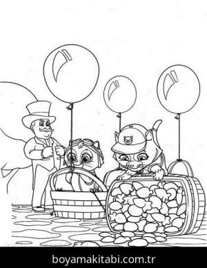 Yavru Kedi boyama sayfası,  coloring page, , Humdinger Catastrophe Kittens Paw Patrol00