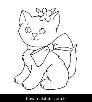 Yavru Kedi boyama sayfası,  coloring page, , Adorable Kitten