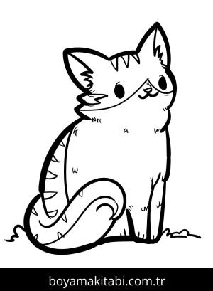 Yavru Kedi boyama sayfası,  coloring page, , Kitten Have An Interesting Coat