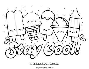 Yaz boyama sayfası – boyama etkinliği, çocuk aktivitesi