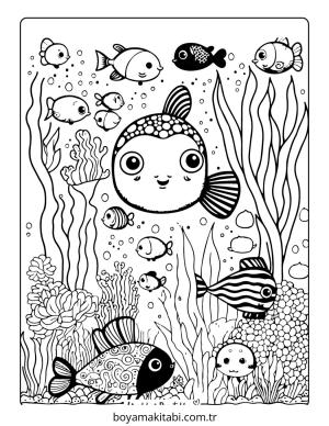 Yaz boyama sayfası – boyama çalışması, yaratıcılığı geliştirir