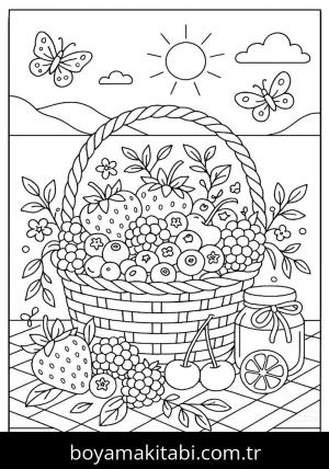 Yaz boyama sayfası,  coloring page, , 