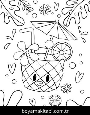 Yaz boyama sayfası,  coloring page, , 