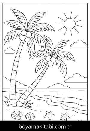 Yaz boyama sayfası,  coloring page, , 