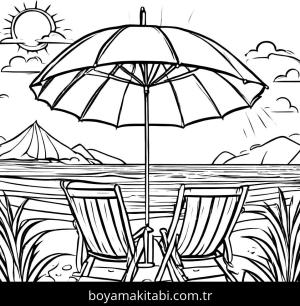 Yaz boyama sayfası,  coloring page, , 