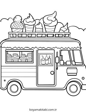 Yaz boyama sayfası – el becerilerini geliştirir, boyama çalışması