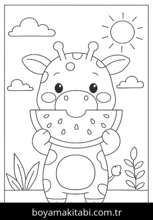 Yaz boyama sayfası,  coloring page, , 