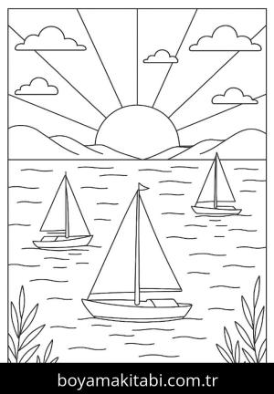 Yaz boyama sayfası,  coloring page, , 