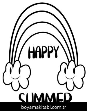 Yaz boyama sayfası,  coloring page, , 