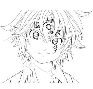 Yedi ölümcül Günah boyama sayfası,  coloring page, Meliodas, 