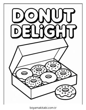 Yemek boyama sayfası – evde etkinlik, ücretsiz yazdır