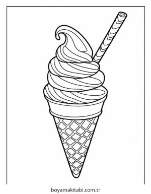 Yemek boyama sayfası – eğitici aktivite, yaratıcılık