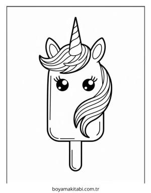 Yemek boyama sayfası – basit çizim, kolay boyama