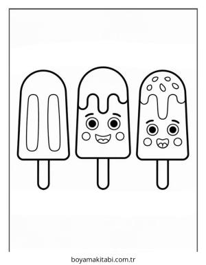 Yemek boyama sayfası – yaratıcılık, eğlenceli etkinlik