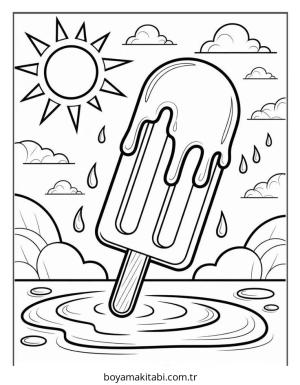 Yemek boyama sayfası – el becerilerini geliştirir, boyama çalışması