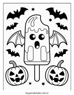 Yemek boyama sayfası – eğlenceli etkinlik, el becerilerini geliştirir