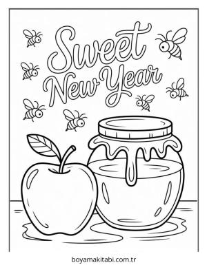 Yemek boyama sayfası – kolay boyama, eğitici aktivite