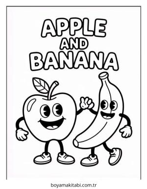 Yemek boyama sayfası – eğlenceli etkinlik, el becerilerini geliştirir