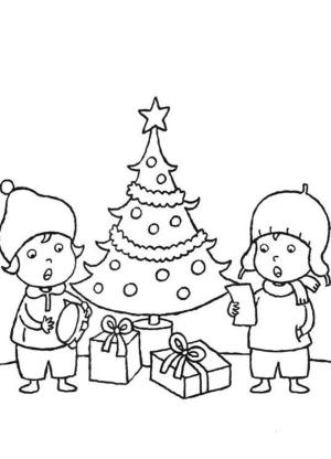 Yeni Yıl boyama sayfası,  coloring page, Noel Baba’dan Mektup, 